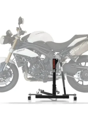 Op = Op Center Paddock Stand compatibel met Triumph Speed Triple/ R/ S 11-20 Lift ConStands Power-Evo grauw