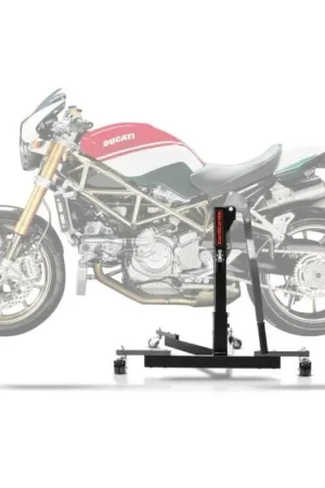 Uitverkoop Center Paddock Stand compatibel met Ducati Monster S2R 1000 06-08 Lift ConStands Power-Evo grauw