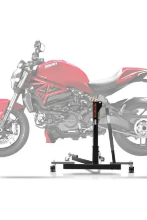 Center Paddock Stand compatibel met Ducati Monster 1200 R 16-19 Lift ConStands Power-Evo grauw Betrouwbaar