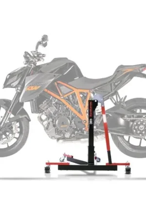 Budget Center Paddock Stand compatibel met KTM 1290 Super Duke / R 17-19 Lift ConStands Power-Evo rood