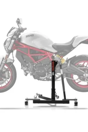 Seizoensaanbieding Center Paddock Stand compatibel met Ducati Monster 797 17-20 Lift ConStands Power-Evo grauw