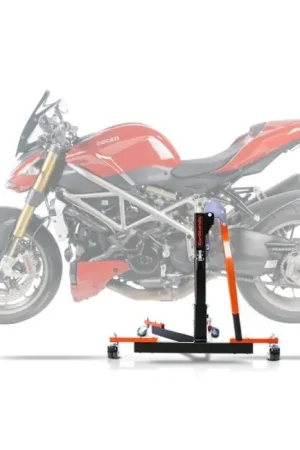 Center Paddock Stand compatibel met Ducati Streetfighter 09-13 Lift ConStands Power-Evo oranje Gratis Verzending