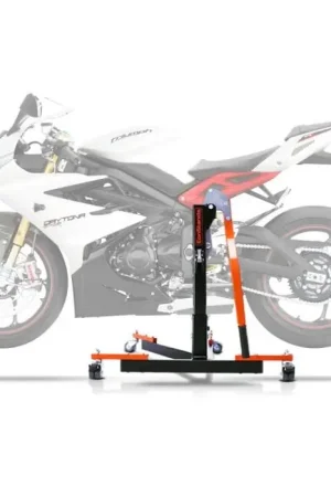 Center Paddock Stand compatibel met Triumph Daytona 675/ R 06-16 Lift ConStands Power-Evo oranje Express Levering