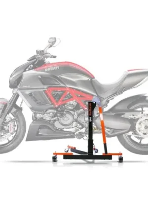Weekendaanbieding Center Paddock Stand compatibel met Ducati Diavel 11-18 Lift ConStands Power-Evo oranje