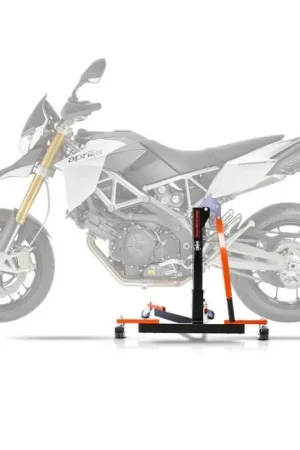 Handgemaakt Center Paddock Stand compatibel met Aprilia Dorsoduro 750 08-16 Lift ConStands Power-Evo oranje