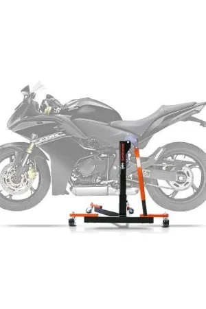 Center Paddock Stand compatibel met Honda CBR 600 F 11-13 Lift ConStands Power-Evo oranje Gecertificeerd