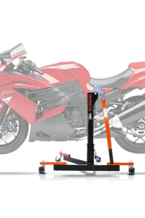 Lage Prijs Center Paddock Stand compatibel met Kawasaki ZZR 1400 06-20 Lift ConStands Power-Evo oranje