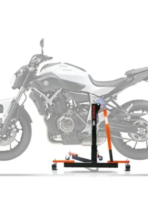 Merkproduct Center Paddock Stand compatibel met Yamaha MT-07 13-24 Lift ConStands Power-Evo oranje