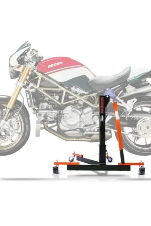 Express Levering Center Paddock Stand compatibel met Ducati Monster S4RS 06-08 Lift ConStands Power-Evo oranje