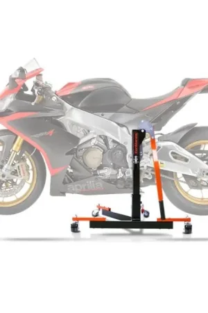 Center Paddock Stand compatibel met Aprilia RSV4 RF 15-18 Lift ConStands Power-Evo oranje Nieuwe Collectie