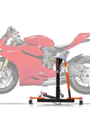 Center Paddock Stand compatibel met Ducati Panigale R 15-17 Lift ConStands Power-Evo oranje Gratis Verzending