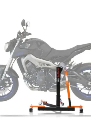 Gecertificeerd Center Paddock Stand compatibel met Yamaha MT-09 2013-2020 Lift ConStands Power-Evo oranje