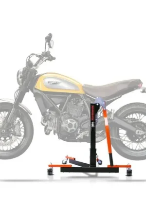 Center Paddock Stand compatibel met Ducati Scrambler Café Racer 17-20 Lift ConStands Power-Evo oranje Seizoensaanbieding