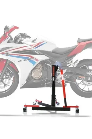 Ambachtelijk Center Paddock Stand compatibel met Honda CBR 500 R 16-18 Lift ConStands Power-Evo rood