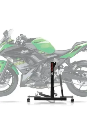 Uitverkoop Center Paddock Stand compatibel met Kawasaki Ninja 650 17-25 Lift ConStands Power-Evo grauw