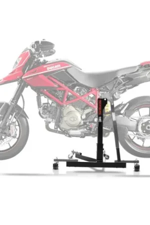 Center Paddock Stand compatibel met Ducati Hypermotard 796/ 1100/ Evo 07-12 Lift ConStands Power-Evo grauw Op = Op