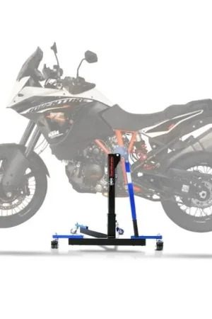 Laatste Kans Center Paddock Stand compatibel met KTM 1090 / 1190 Adventure / R 13-18 Lift ConStands Power-Evo blauw