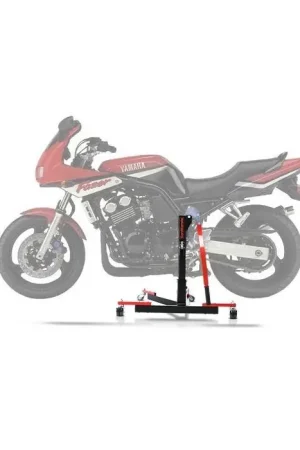 Center Paddock Stand compatibel met Yamaha FZS 600 Fazer 98-03 Lift ConStands Power-Evo rood Populair