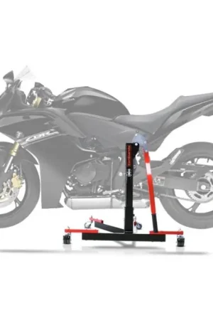 Center Paddock Stand compatibel met Honda CBR 600 F 99-07 Lift ConStands Power-Evo rood Laatste Versie