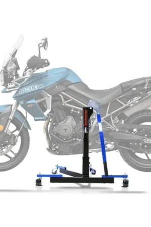 Beperkt Aanbod Center Paddock Stand compatibel met Triumph Tiger 800/ XC/ XR 11-19 Lift ConStands Power-Evo blauw