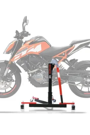 Populair Center Paddock Stand compatibel met KTM 125 / 390 Duke 17-23 Lift ConStands Power-Evo rood