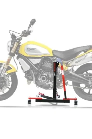 Center Paddock Stand compatibel met Ducati Scrambler 1100/Special/Sport 18-25 Lift ConStands Power-Evo rood Wereldwijde Verzending