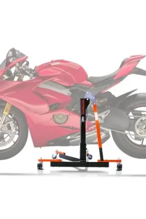 Seizoensaanbieding Center Paddock Stand compatibel met Ducati Panigale V4/ S 18-24 Lift ConStands Power-Evo oranje