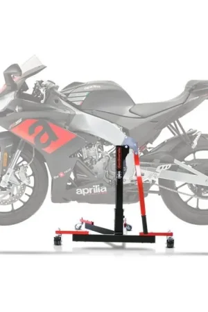 Snelle Levering Center Paddock Stand compatibel met Aprilia RS4 125/ RS 125 11-25 Lift ConStands Power-Evo rood