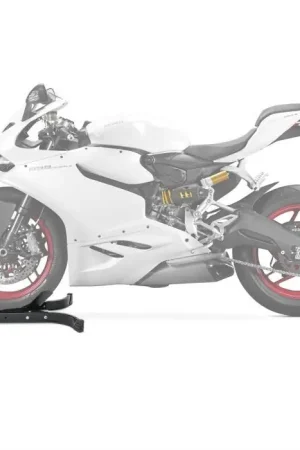 Gereduceerde Prijs Motor inrijklem compatibel met Ducati 959 Panigale Paddockstand Voorwiel ConStands Easy-Plus zwart