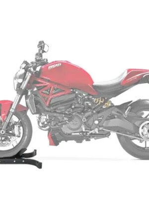 Bestel Nu Motor inrijklem compatibel met Ducati Monster 1200 R Paddockstand Voorwiel ConStands Easy-Plus zwart