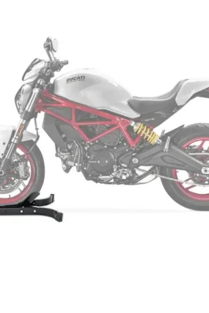 Motor inrijklem compatibel met Ducati Monster 797 Paddockstand Voorwiel ConStands Easy-Plus zwart Plaats Bestelling