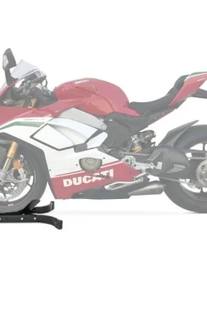 Nieuw Model Motor inrijklem compatibel met Ducati Panigale V4 Speciale Paddockstand Voorwiel ConStands Easy-Plus zwart