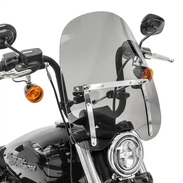 Windshield CW1 for compatibel met Yamaha XVS 1100/ 125/ 250/ 650 Drag Star dark smoke Craftride Ambachtelijk