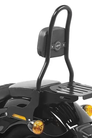 Sissybar CSM Fix passend voor Harley Davidson Softail Deluxe 18-20 bagagedrager zwart Craftride Tijdelijk Beschikbaar