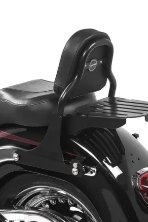 Sissy bar met bagagedrager passend voor Harley Davidson Cross Bones 08-11 CSS zwart Craftride In De Mode