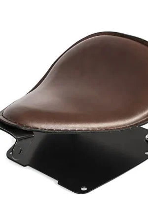 In De Mode Solo Bobber Zadel Kit KS17 geschikt compatibel met chopper / custombikes 96-17 met Haarspeld Veren Craftride