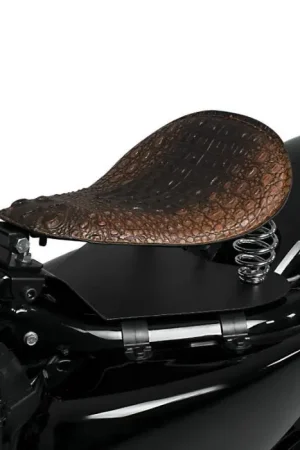 Seizoensaanbieding Solo Veerzadel met Montageplaat vor Custom Bikes Craftride SG16 bruin