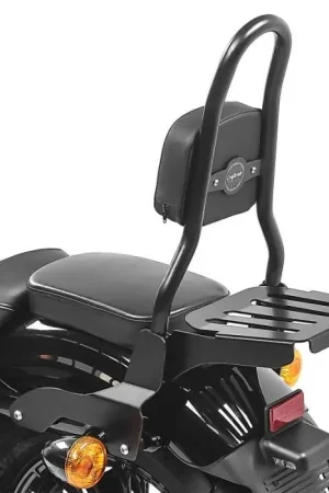 Betrouwbaar Sissybar CSM Fix passend voor Harley Davidson Sportster 1200 T Superlow 14-20 met bagagedrager zwart Craftride