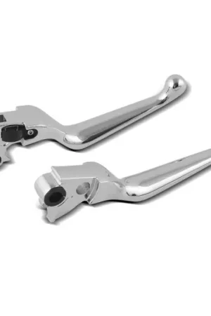 Meest Verkocht Remhendel en koppelingshendel Set Grip passend voor Harley Davidson Dyna Super Glide 96-04 chroom Craftride