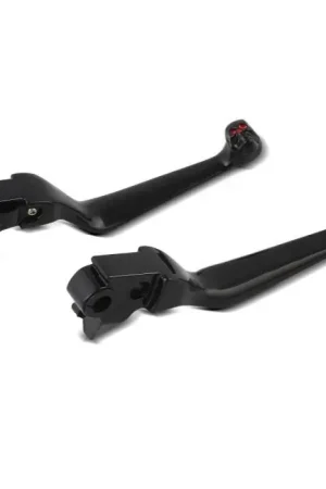 Betaalbaar Remhendel en koppelingshendel Set Skull-I passend voor Harley Davidson Softail Deuce 00-04 zwart Craftride