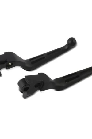 Remhendel en koppelingshendel Set Stripe passend voor Harley Davidson Sportster 883 Custom 98-03 zwart Craftride Bestseller