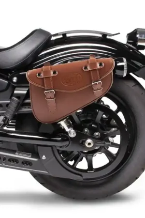 Zadeltas compatibel met Triumph Thruxton Ace Craftride Arizona 3Ltr links in bruin Bestel Nu