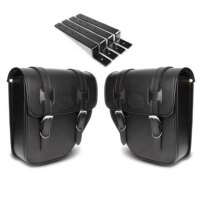 Set 2x Zadeltas voor cruisers + houder zijtas Craftride TXP Gecertificeerd