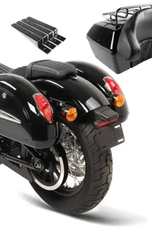 Topkoffer Set geschikt voor custombike met Zijkoffers MG2 Craftride CB53114 Weekendaanbieding