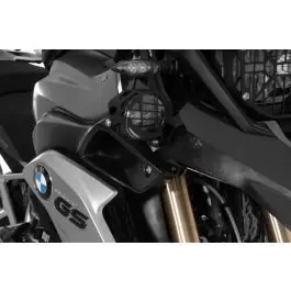 Set of LED auxiliary headlights, fog/fog black aluminium for BMW R1250GS/ R1200GS from 2013 Authentiek