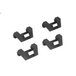 Populair ZEGA hooks for pannier lid, set of four, for 20 mm belt