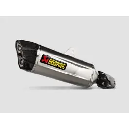 Bestel Nu Exhaust Akrapovic slip-on, Titan, black for Yamaha Ténéré 700 / World Raid