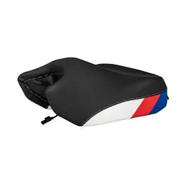 Comfort seat "Style red blue" Fresh Touch rider heatable for BMW R1300GS Handgemaakt