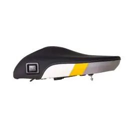Merkproduct Comfort seat "Style yellow grey" Fresh Touch, pillion heatable, for BMW R1300GS