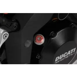 Oil filler cap Aluminium, anodised red Ducati Multistrada 1200 Luxe